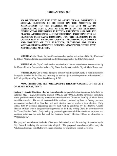 CITY OF HUMBLE ORDINANCE NO. 19.